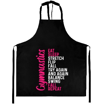 Discover Gymnastics Eat Sleep Fall Repeat Aprons