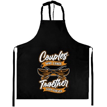 Discover Canoe Canoeing Canoeist Couple Aprons