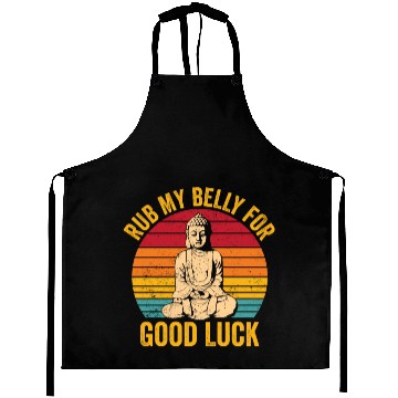 Discover Buddhism Buddha Buddhist Retro Aprons