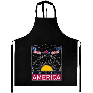 Discover Welcome to Charlotte, Welcome to North Carolina Aprons