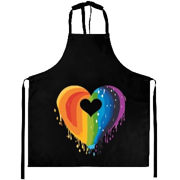 Discover LGBTQ+ Allies: Rainbow Heart, Celebrating Aprons