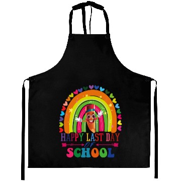 Discover Groovy Happy Last Day of School Teacher Student Aprons