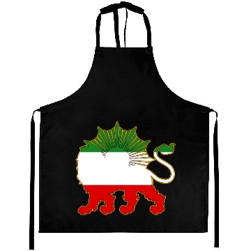 Discover Lion and Sun Flag Aprons