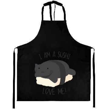 Discover Funny cat sushi valentines day Aprons
