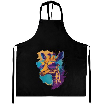 Discover Giraffe Wearing Sunglass Aprons