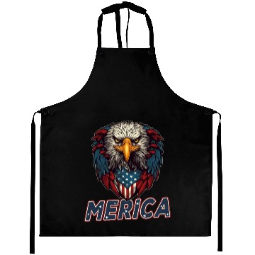 Discover Proud American Independence Day Freedom Aprons