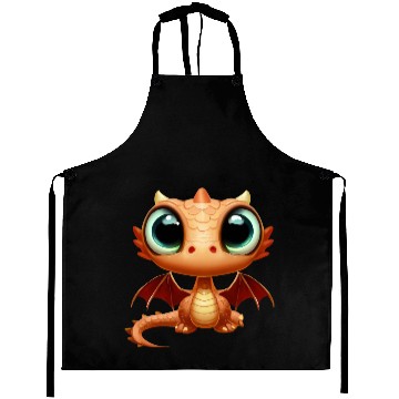 Discover CUTE BABY DRAGON FANTASY MEDIEVAL TIMES Aprons