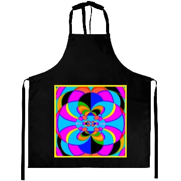 Discover Fresh Colorful Neon Patterns Art Aprons