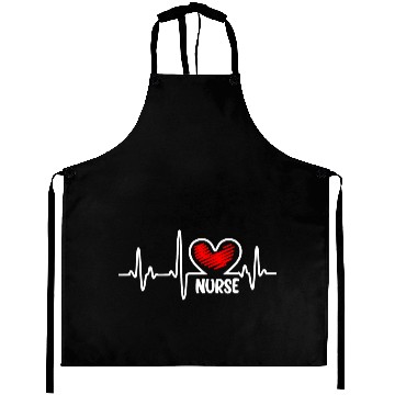 Discover Nurse, heart beat Aprons