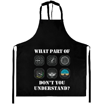Discover Funny Pilot - Aviation Airline Pilot Instruments Aprons