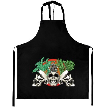 Discover Skull Plant of the blood moon night light Aprons