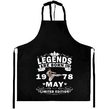 Discover Karate Fighter Fighter Birthday May 1978 MMA Aprons