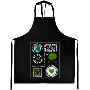 Discover Green Eco Friendly Save Our Planet Earth Aprons