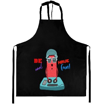 Discover DJ FunkyFingers: the hilarious cartoon master Aprons