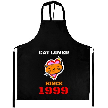 Discover Cat lover since 1999 Aprons