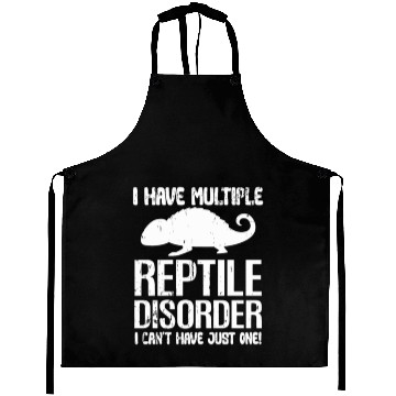 Discover Funny Reptile Disorder Lizard Owner Animal Lover Aprons