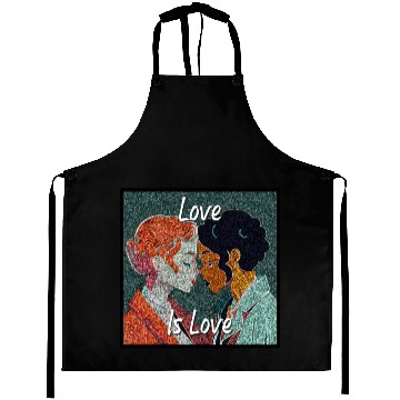 Discover Love Is Love - colorful graphic Aprons