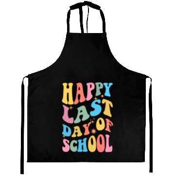 Discover Groovy Happy Last Day of School Teacher Student Aprons