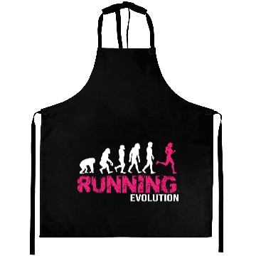 Discover Evolution Of Running Girls Runners Gift Aprons