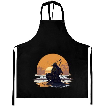 Discover Samurai Sunrise Aprons