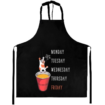 Discover Cat Lover Funny Weekend Party Aprons