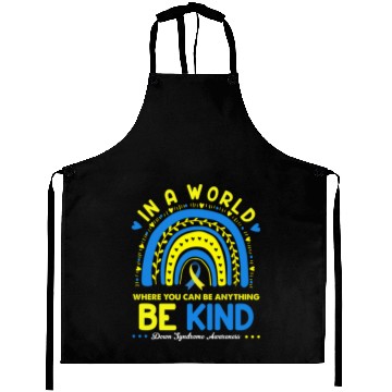 Discover Be Kind Down syndrome Awareness October Teacher Aprons