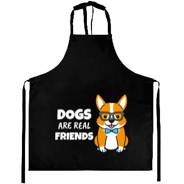 Discover Dogs Are Real Friends Aprons