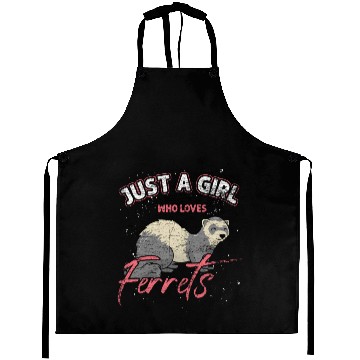 Discover Girl Love Ferret Aprons