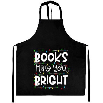 Discover Librarian Christmas Book Library Science Major Aprons