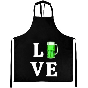 Discover Love Green Beer Aprons