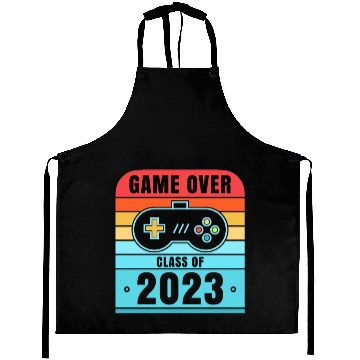 Discover Game Over Class Of 2023 Aprons Students Funny