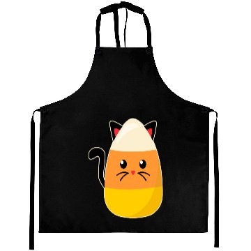 Discover Candy Corn Cat Halloween Aprons