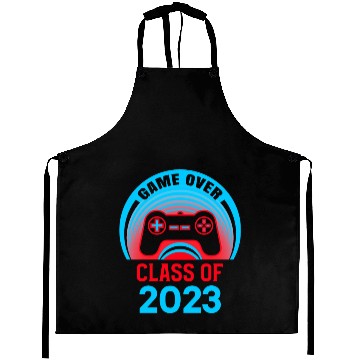 Discover Funny Game Over Class Of 2023 Aprons Students