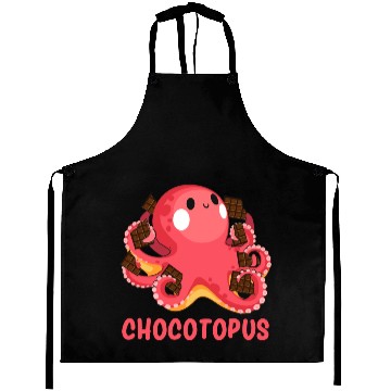 Discover Chocotopus Octopus Funny Sweet Tooth Aprons