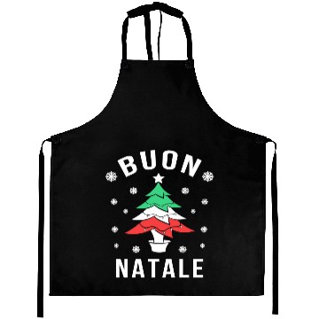 Discover Italian Flag Tree Buon Natale Aprons