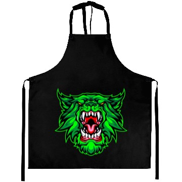 Discover Gangster wolf face Aprons