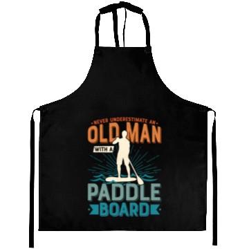 Discover Never Underestimate An Old Man With A Paddle Board Aprons