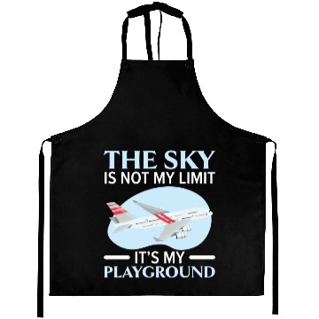 Discover Airplane Plane Pilot Aviator Sky Flight Instructor Aprons