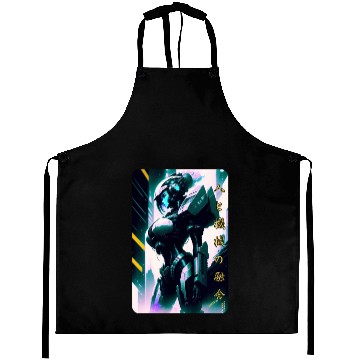 Discover Neon Nights: A Cyberpunk Design 7 Aprons