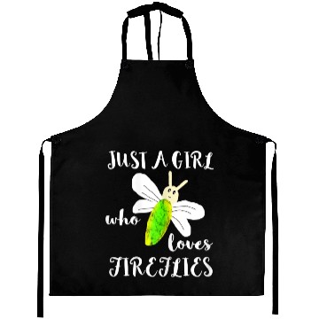 Discover Just A Girl Who Loves Fireflies Lightning Bugs Aprons
