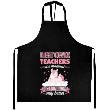 Discover First Grade Teachers like unicorn Teacher Aprons
