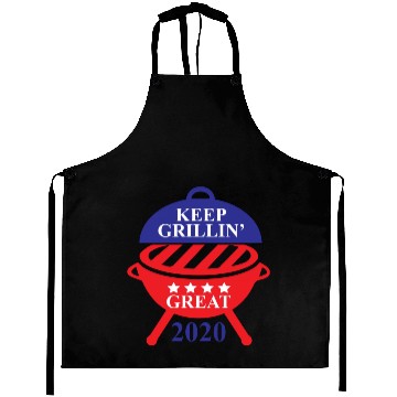 Discover Keep Grillin Great 2020 Guys Republican Funny Gift Aprons