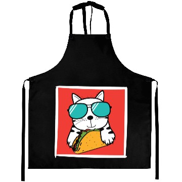 Discover Cool Cat Taco Lover Aprons