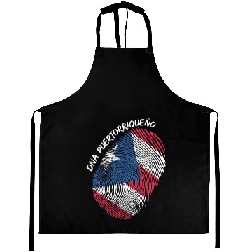 Discover Puerto Rico Flag Fingerprint For Boricua Usa Fans Aprons