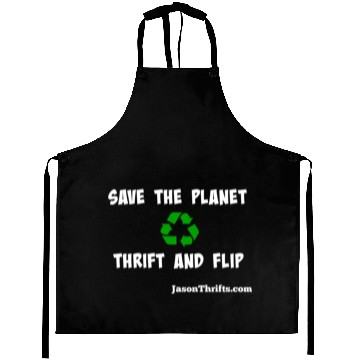 Discover Save The Planet Thrift And Flip Dark Colors Aprons