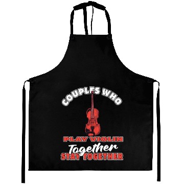 Discover Violin Violinist Couple Aprons
