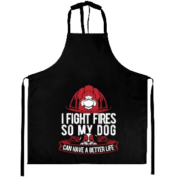 Discover Firefighter Thin Red Line Dog Aprons