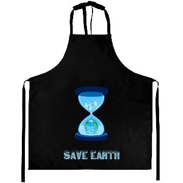 Discover Vintage Save Planet Save Earth Distress gift Aprons