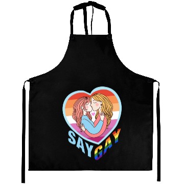 Discover Say Gay Lesbian Couple Aprons