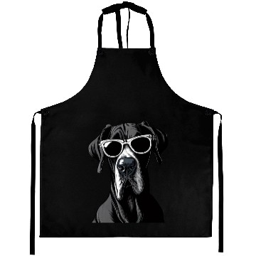 Discover GREAT DANE WEARING SUNGLASSES PETS Aprons